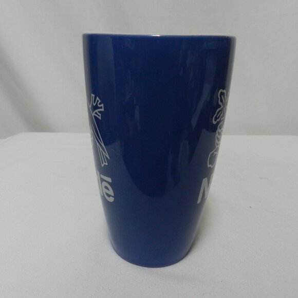 Nestle Tall Large Mug Cup latte Ceramic Vintage July 2011 blue white 16 oz - Picture 9 of 12